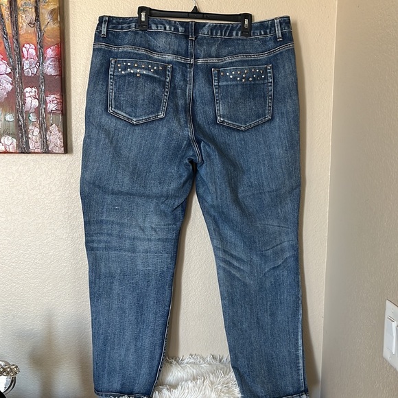 Inc denim Regular Fit Embellish skinny leg jeans size 22w - Picture 4 of 7